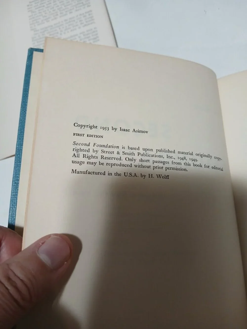 Isaac Asimov - Second Foundation stated First Edition 1st Printing 1953 Gnome Pr